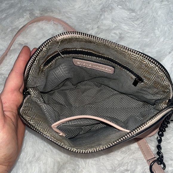 Steve Madden Blush Pink Chain Crossbody Mini Purse - Picture 9 of 11